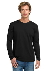 Next Level Apparel® Cotton Long Sleeve Tee - Black - S